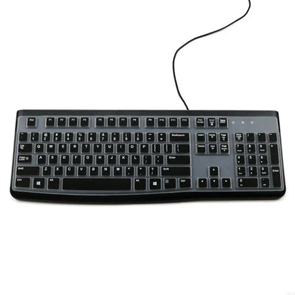 20CB Keyboard Cover for K120 MK120 Corded Keyboard Silicone Keyboard Protectors Skin Ergonomic Keyboard Protective