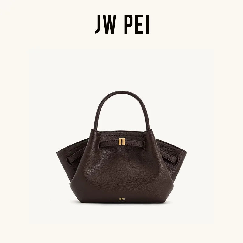 JW PEI Dumpling Bun New Small Women's Shoulder Crossbody Bag High Quality Handheld Small Bag Women'sMedium Faux Suede Tote Bag