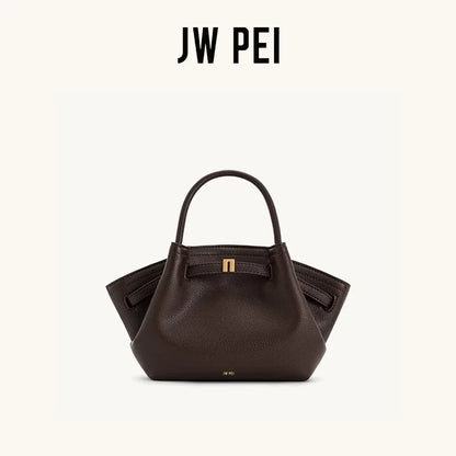 JW PEI HANA Tote Bag Dumpling Bun Small Women's Shoulder Crossbody Bag High Quality Handheld Small Bag Women'sMedium Faux Suede
