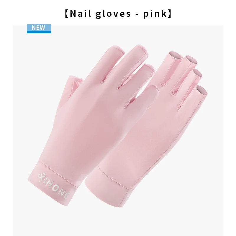 UV Gloves Are Used For Nail Art. These Are Professional UPF50+ UV Protective Gloves, Suitable For Nail Art. Five-Finger Gloves
