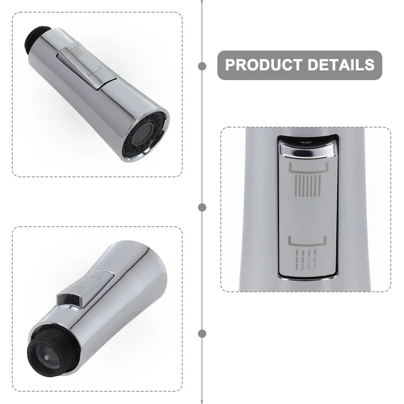 Pull-out Kitchen Sink Faucet Sprayer Head, Replacement Water Outlet Nozzle with Water Saving Aerator