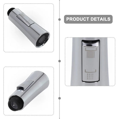 Pull-out Kitchen Sink Faucet Sprayer Head, Replacement Water Outlet Nozzle with Water Saving Aerator