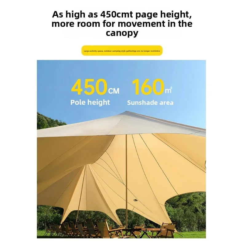 Tent, Large Outdoor Giant Camp, Rain and Sun Protection, Suitable for Outdoor Camping