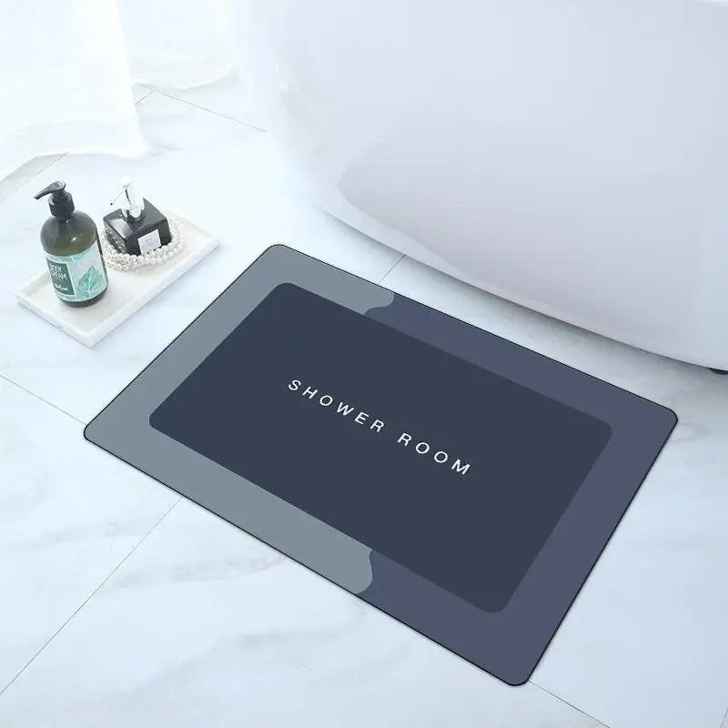 Non-Slip Bathroom Floor Mat,Super Absorbent,Soft, Fast Drying for Shower, Tub, Outdoor & Doormat Use washroom floor mat