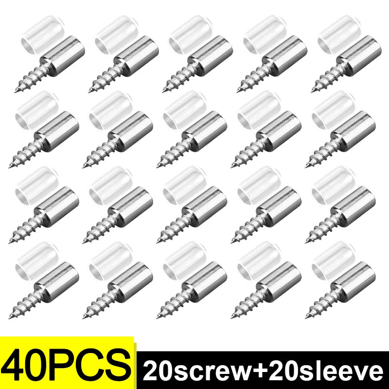 Wholesale Cross Self-tapping Screw with Rubber Sleeve Layer Plate Shelf Holder Wardrobe Septum Brackets Fixed Screws Support Peg