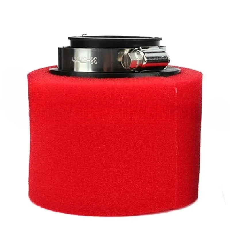 Foam Air Filter 35mm 38mm 42mm 45mm 48mm 50mm 60mm Sponge Cleaner Moped Scooter Dirt Pit Bike Motorcycle Black and Red