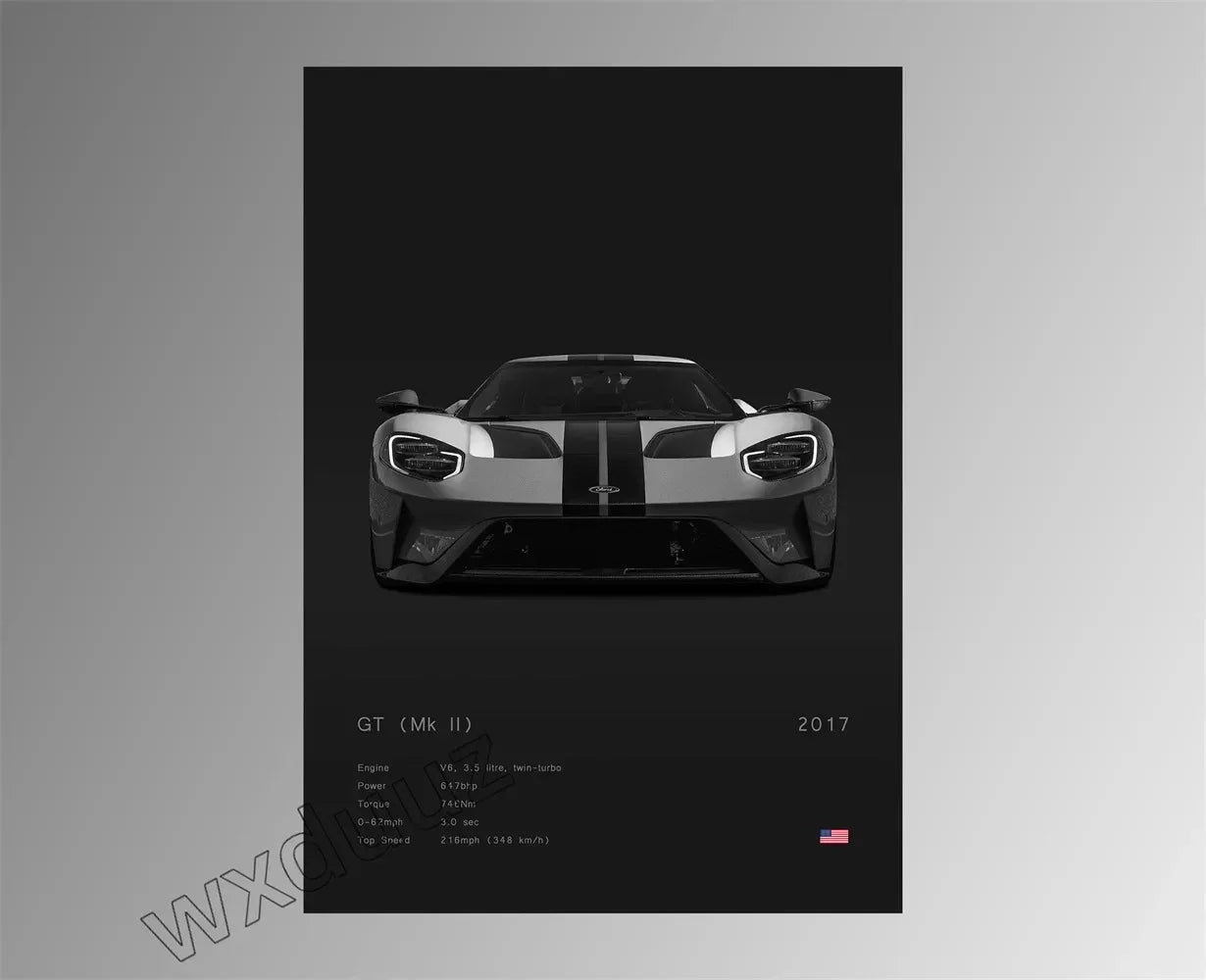 Modern Design Home Decoration Classic Popular Car Brand Motorsport Supercar Canvas Painting Wall Art Aesthetic Room Decor Poster