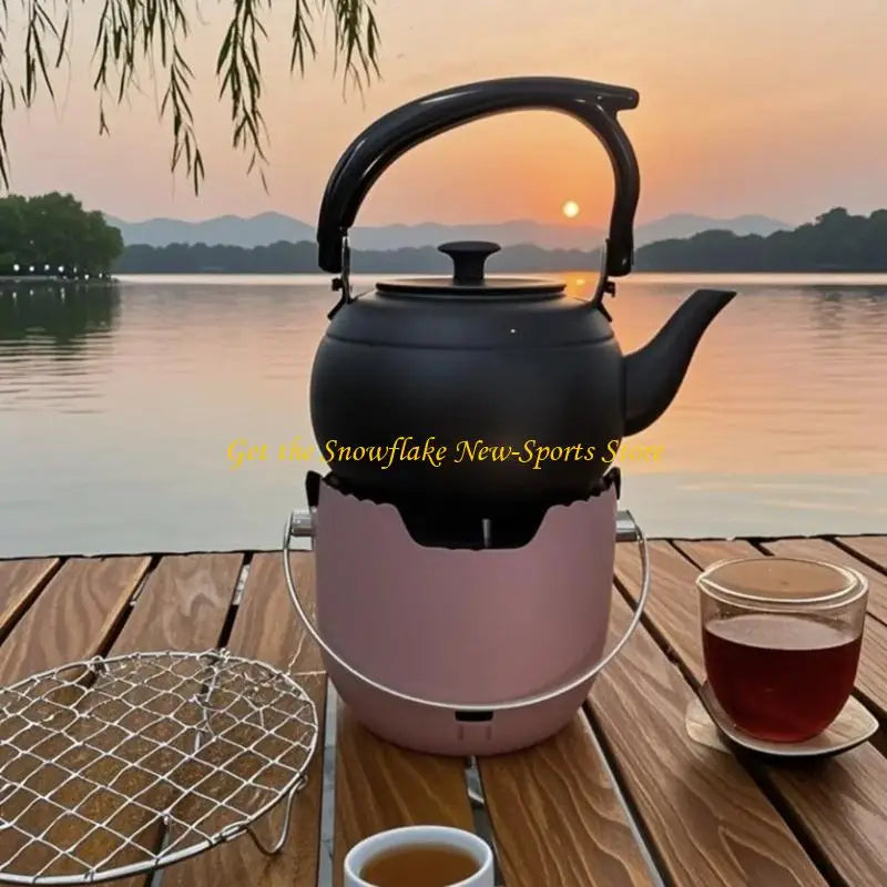 E56D Portable Camping Small Carbon Stove For Indoor Outdoors Camping Picnics Enduring