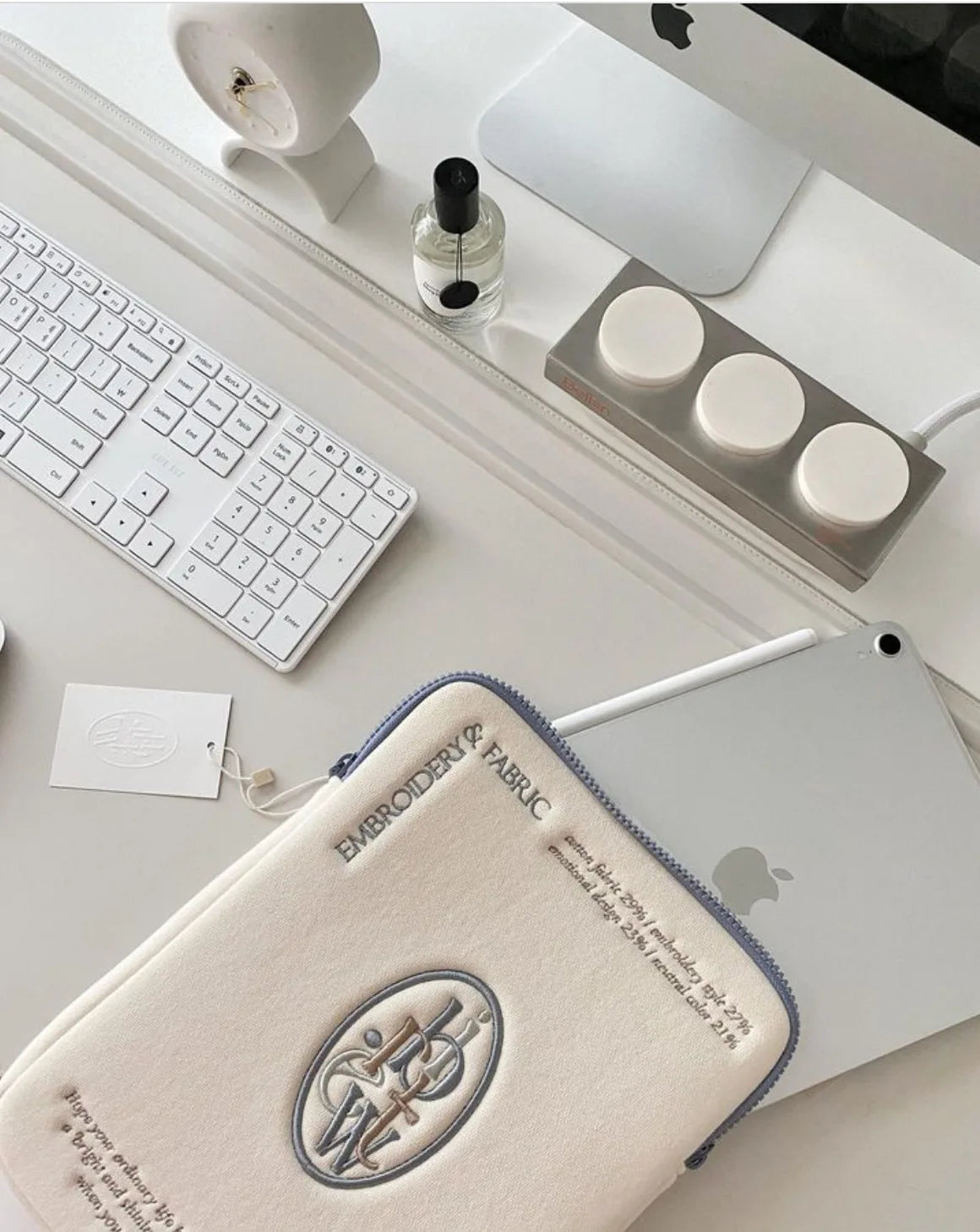 Ins Simple Letter Tablet Bag Computer Case for Ipad Pro 11 12.9 Air4 5 10th Protective Case Macbook Dell Lenovo 14 15.6'' Bag