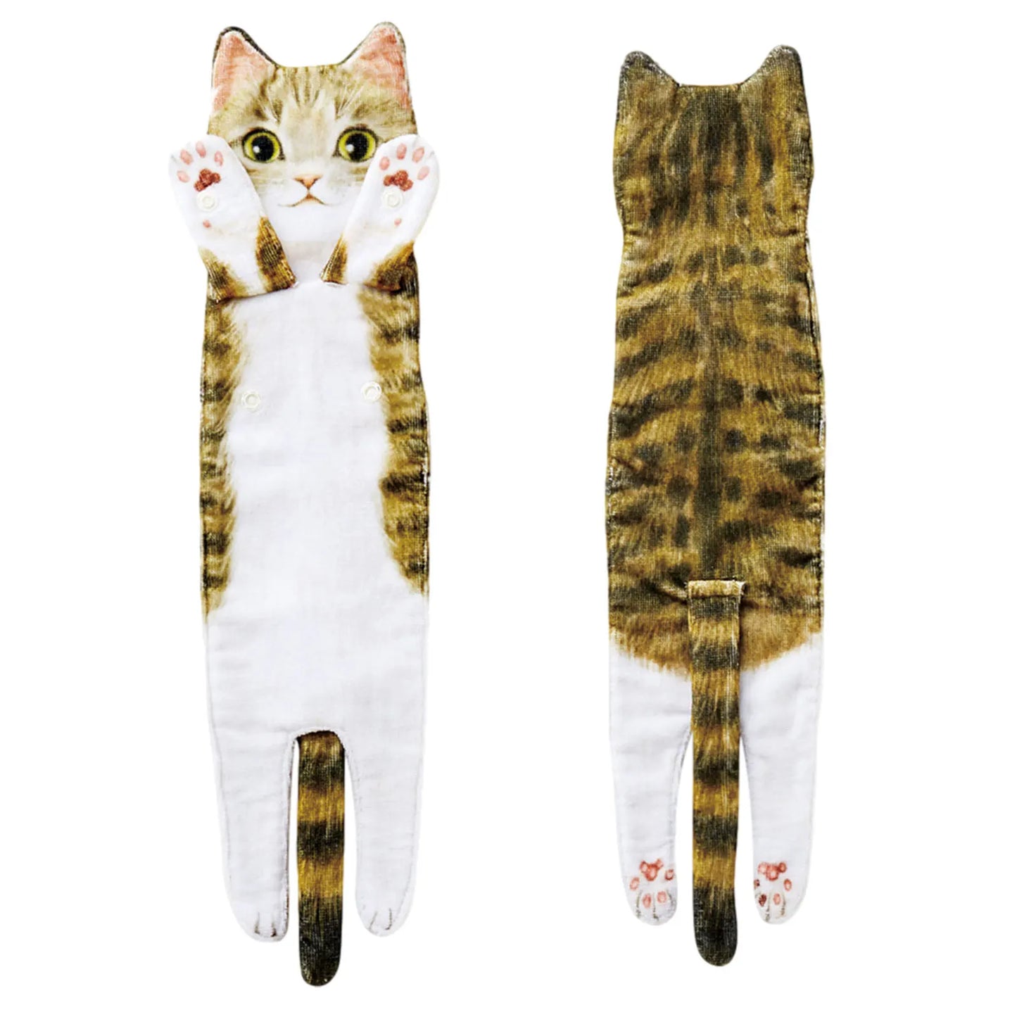 funny Cat Hand Towels Kitchen Bathroom Hand Towel Ball with Hanging Loops Quick Dry Soft Absorbent Microfiber creative Towels