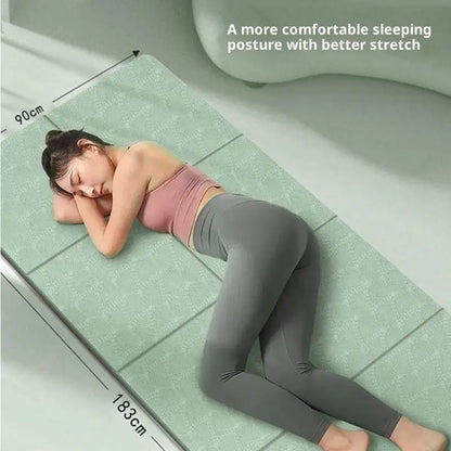 4mm Thick TPE Foldable Yoga Mat 183*61cm Easy Storage For Travel Yoga Pilates Home Exercise Floor Mat