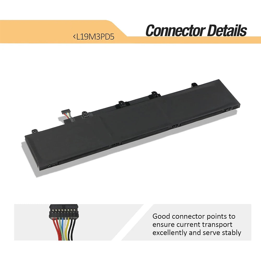 L19M3PD5 L19C3PD5 L19D3PD5 L19L3PD5 Laptop Battery for Lenovo ThinkPad E14 Gen 2/E14 Gen 3/E14 Gen 4 L20C3PD4 L20L3PD4 L20M3PD4