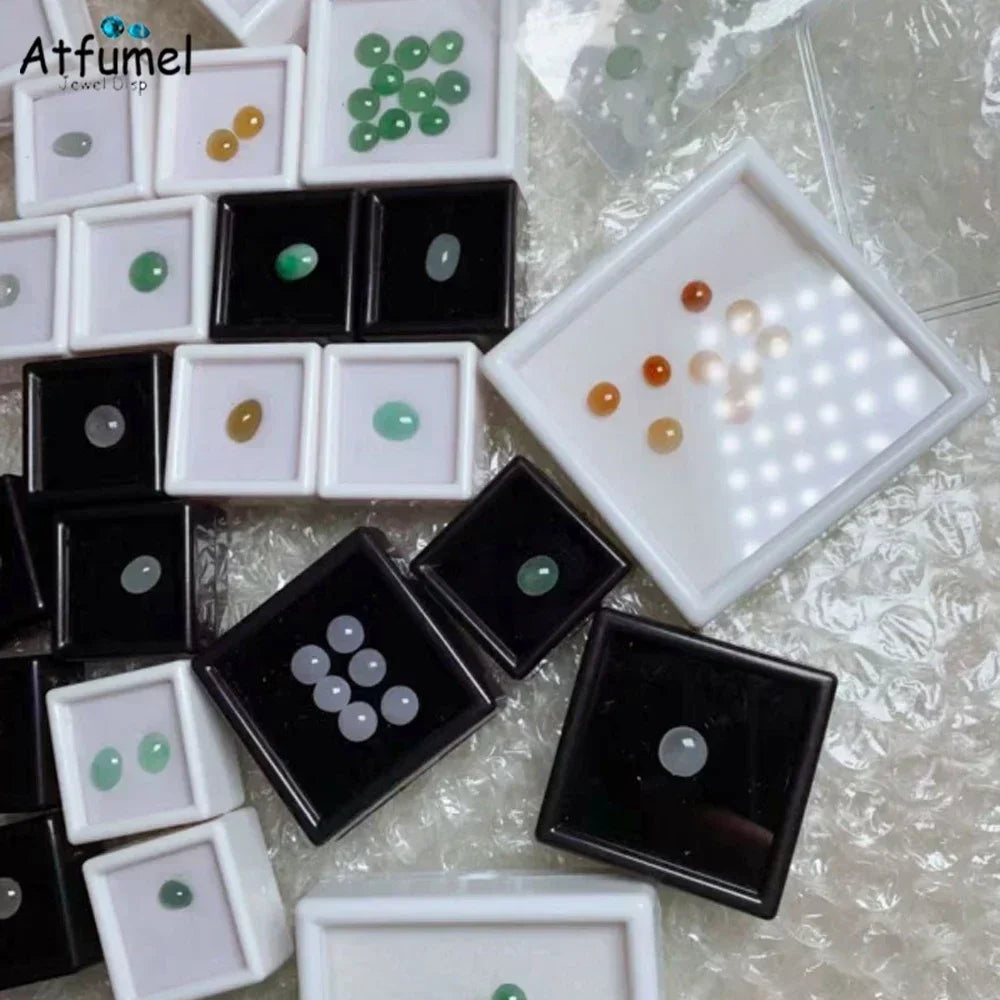 10Pcs Diamond Jewelry Organizer Gems Packaging Box DIY Disamond Ring Jewllery Storage Case 3CM Gemstone Zirconia Gift Box