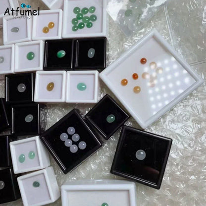 10Pcs Diamond Jewelry Organizer Gems Packaging Box DIY Disamond Ring Jewllery Storage Case 3CM Gemstone Zirconia Gift Box