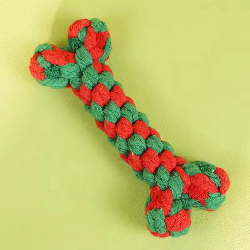 Pet Cotton Rope Slipper Knot Toy For Small Dogs Interactive Chew Toy Dental Clean Teeth Grind Tartar Control Non Toxic Dog Toys