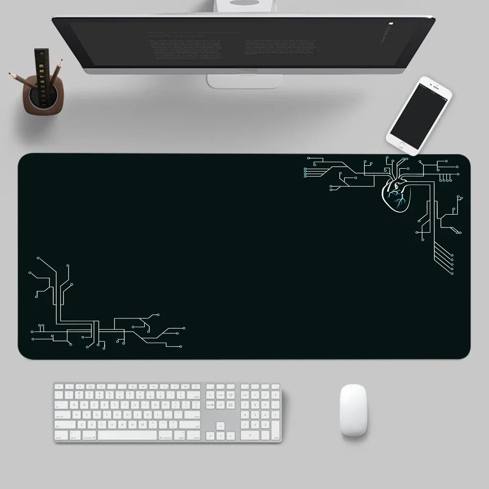 Mouse Pad Gaming Accessory Mechanical Drawings Home Large HD Mousepad XXL MousePads Natural Rubber Carpet Non-Slip Table Mat