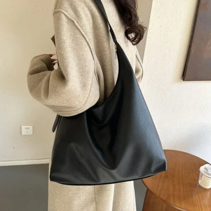 Fashion Leather Tote Bag for Women 2024 Trend Female Simple Large High Capacity Shoulder Bag Women Handbags Messenger Bags