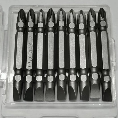 Screwdriver Bits Set 65mm PH2 Anti-slip with Magnetic 1/4" Hex Shank Fits Hand Electric Drill Driver Hand Tools