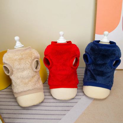 Pet Dog Clothes, Warm and Thickened Pet Clothes in Spring and Winter, Fashionable and Comfortable Dog Vest The Pet Face