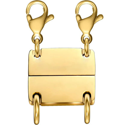 Multi Necklace Layering Clasps Magnetic Necklace Clasp Gold Silver Color Necklace Separator for Layering Necklace Making DIY