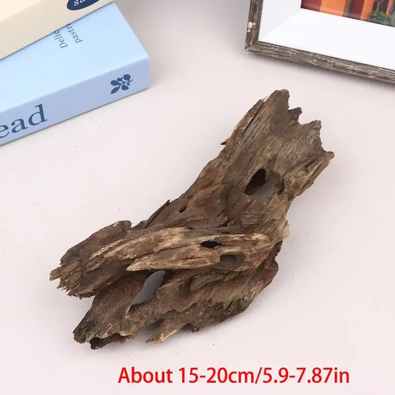 New Wood Aquarium Decor, Driftwood Water Feature Ornamental Accessories For Fish Tanks With Natural Holes Suitable For Shrimp