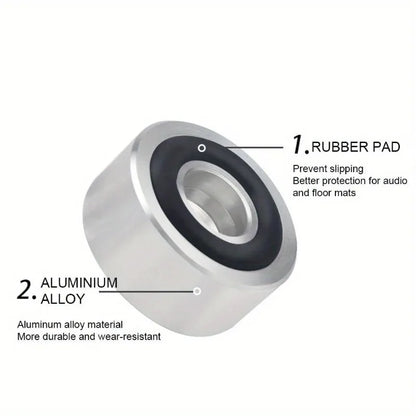 4Pcs Speaker Spikes Stand Feet Pad Aluminum Alloy Speaker Isolation Stand Feet Pad Speaker Feet Pad for Speaker