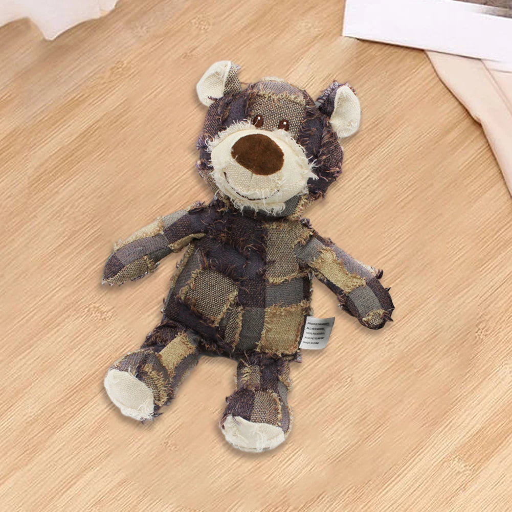 Pet Dog Toys Bear Squeaking Stuffed Toys For Dogs Cat Chew Squeak Toy for Small Dogs Play Funny Training Anxiety Relief Sleep Do