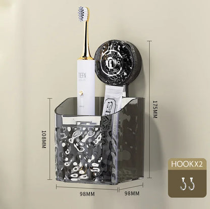 Shower Caddy Suction Cup Storage Rack Clear Acrylic Shower Shelves Glacier Water Ripples Corner Shelf For Bathroom Accessories