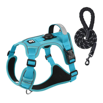 Anti Pull Dog Harness for Large Medium Dogs Reflective Escape Proof Tracker Chest Strap Breathable Adjustable Pet Supplies