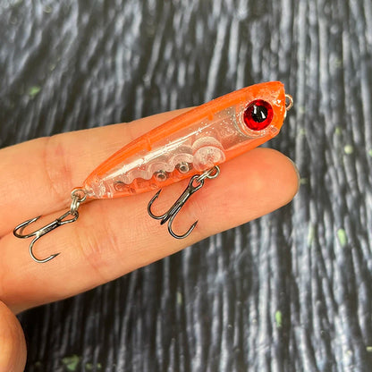 1pcs 45mm 3g Sinking Pencil Fishing Lures Mini Popper Walking Dog Artificial Hard Bait Pesca Wobbler Swimbait Tackle Accessories