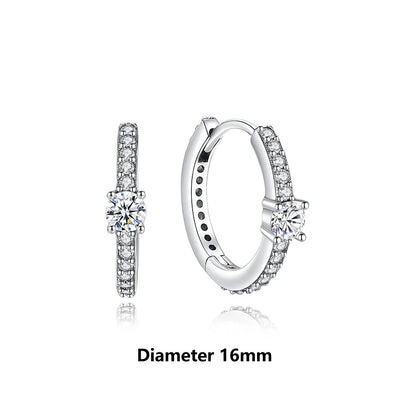 New 2026 Original 925 Sterling Silver Earrings For Women Piercing Hoop Love Heart Earings Rose Gold Wedding Gift Luxury Jewelry