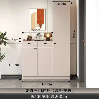 Shoe Storage Cabinet Wood Entryway Storage Store Organizer Display Rack Shelves Retail Display Rack Shelves for Retail Store