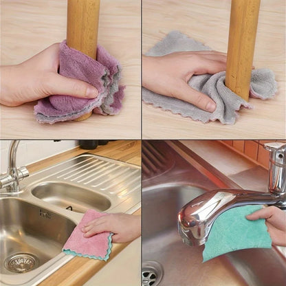 10PCS Multi-purpose Kitchen Towels,Durable,Highly Absorbent,Used for Efficient Cleaning in Bathroom,Living Room,Outdoor Etc