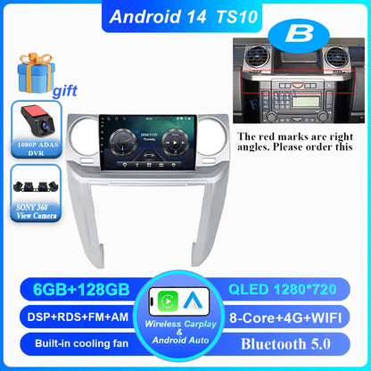 Car Android 16 GPS Navigation For Land Rover Discovery 3 2004 -2009 Auto Radio Stereo Multimidia Video Player Carplay NO 2DIN 4G