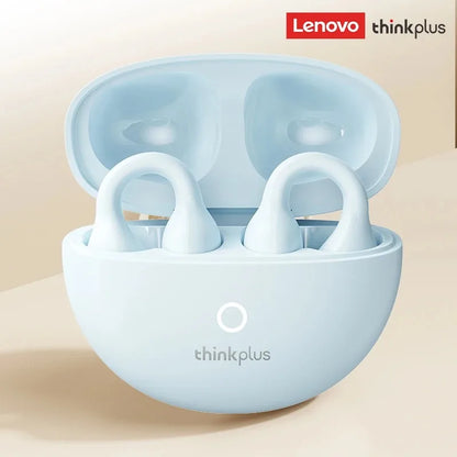 New Lenovo LP25 OWS Wireless Bluetooth 5.4 Clip Headphones Long Battery Life Gaming Headset HIFI Surround Sound Earbuds With Mic