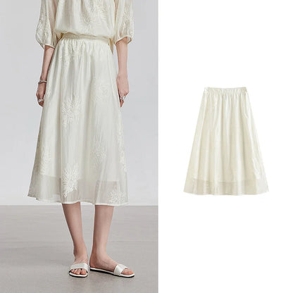 TOYOUTH Women Skirt 2025 Summer New Skirt 8520013