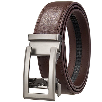 Business Belts for Men Genuine Leather Automatic Men Belt Luxury Waist Strap Designer Belts Male High Quality Fashion Formal