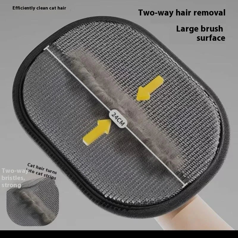Double-Sided Pet Grooming Glove: The Best Solution for Unwanted Pet Hair.