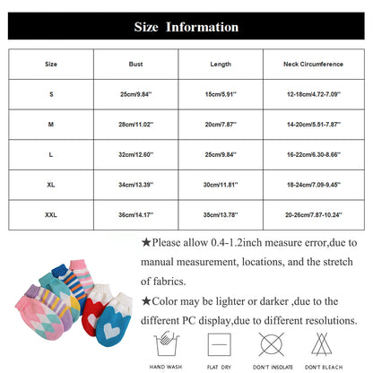 Pet Knit Sweater Autumn Winter Warm Elastic Turtleneck Two Leg Dog Cat Clothing Multi Color Striped Pattern Pet Apparel