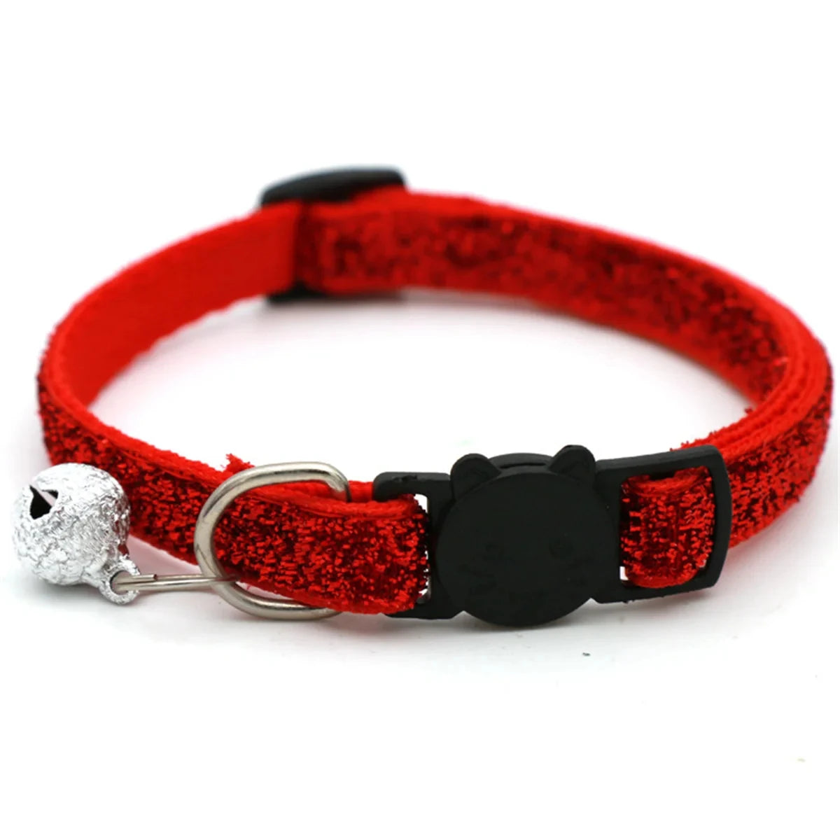 Cat Collar Adjustable with Bell Breakaway Adjustable Kitten Cat Sequin Collar Neck Strap Cat Pet Supplies Puppy Accessories