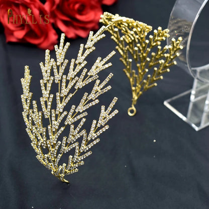 A115 Sparkling Wedding Tiara Zircon Hair Band Hair Accessories Crystal Bridal Headwear Pearl Head Hoop Beaded Bridal Hair Piece