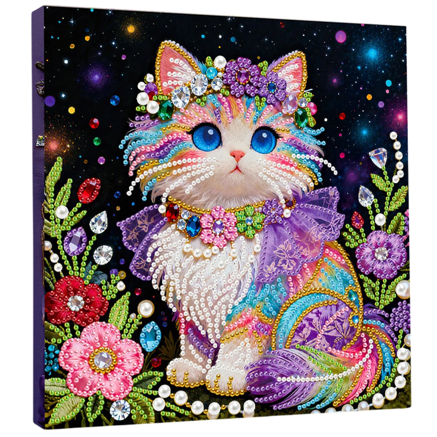 DIY Pearl Dot Painting for Adults Beginners Home Wall Decor Pearl Gem Paintings Picture Arts Craft 25x25cm With Frame