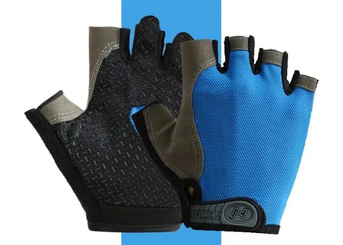 Gym Gloves Fingerless Gloves Anti-Slip Shock-Absorbing Breathable Gloves Sports Gloves for Training Lifting Weight Cycling
