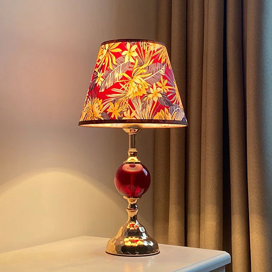 Bedroom desk lamp, warm and romantic, light luxury, retro American wrought iron, simple modern bedside lamp