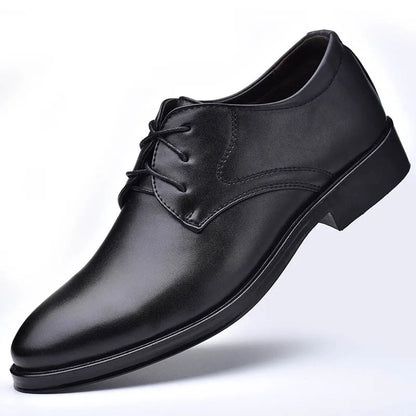 Men Dressing Shoes Formal for Men's Casual Shoe Leather Social Wedding Designer Pointed Toe Black Office Winter Shoes Brand 2024