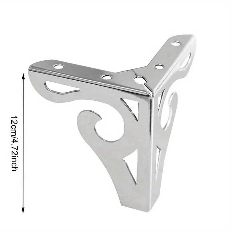 12cm modern design hollowed out furniture sofa legs chrome metal furniture style table coffee table cabinet TV stool sofa legs