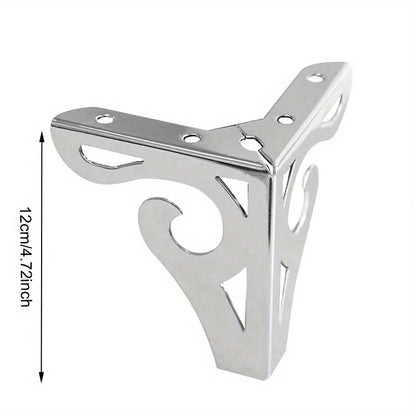 12cm modern design hollowed out furniture sofa legs chrome metal furniture style table coffee table cabinet TV stool sofa legs