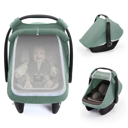 Hot Breathable Baby Car Seat Cover Multi-use Convenient Infant Car Seat Cover Canopy for Breastfeeding
