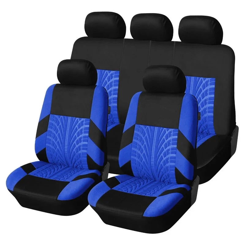 AUTOYOUTH Unique Flat Cloth Car Seat Cover ( Detachable Headrests and Solid Bench) Interior Accessories Universal Car Seat Cover