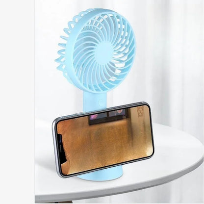 Portable Fan Mini Handheld Fan Portable USB Rechargeable Handheld Fan Summer Cute Cartoon Outdoor Adventures Cooling Comfort